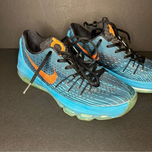 Youth Nike KD 8 GS OKC Blue Lagoon Basketball Shoes 768867-480 Sz 5.5 - Picture 3 of 9